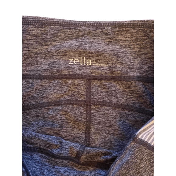 Zella Women's Athletic High-Rise Side Stripes Work Out Leggings In Grey Small - Picture 4 of 7